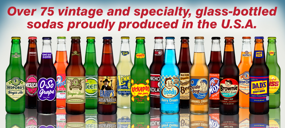 Retro sodas we produce at Orca Beverage.